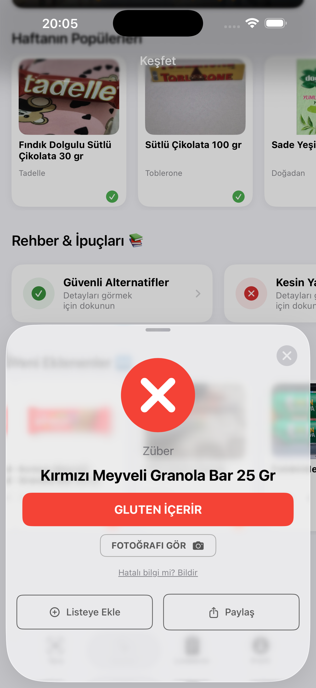 Gluten Alarmı Raf Arkası